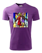 Vitráž - Ježíš a kříž