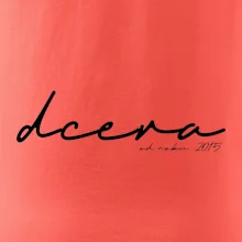 Psací nápis syn - dcera s ročníkem