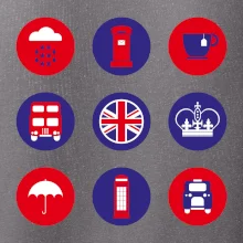 Anglie symboly v kruzích