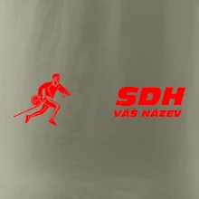 Hasičský sport SDH + váš název ČERVENÁ