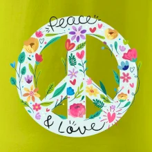 Peace and love symbol