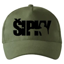 Šipky - nápis se šipkařem