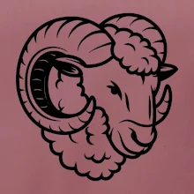 Černá Hlava berana obrys