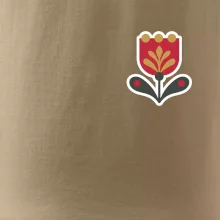 Folklor na prsu tulipán