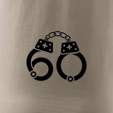 Narozeninové tričko pro policajta - pouta 60