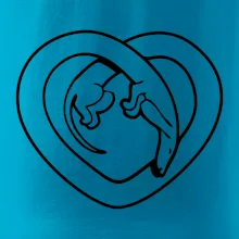 Jezevčík srdce - obrys