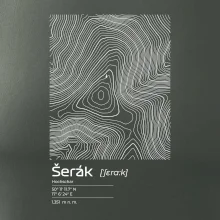 Šerák - vrstevnice v obdélníku