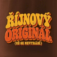 Říjnový originál už se nevyrábí retro nápis