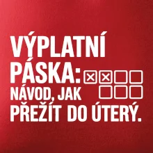VÝPLATNÍ PÁSKA: Návod, jak přežít do úterý