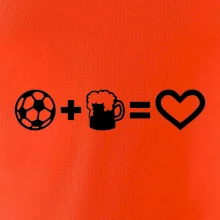 Míč, pivo, srdce