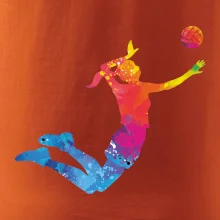 Volejbalistka splash s míčem