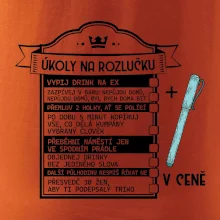 Vintage nápis Triko na rozlučku s úkoly pro ženicha