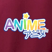 Anime nápis duhový