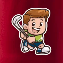 Ikona pozemní hokej kluk