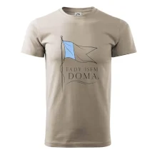 Tady jsem doma potápěčská vlajka Alfa s modrým polem