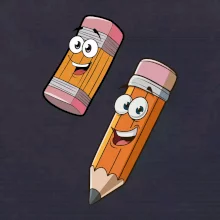 Parové triko - Tužka a guma