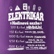 Elektrikář hodinová sazba