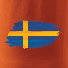 Švédská vlajka kreslená