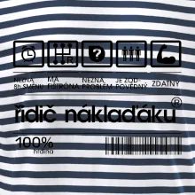 Čárový kód řidič náklaďáku