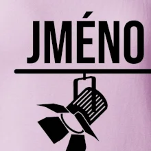 Jméno a nápis na zádech - stage crew