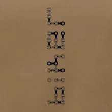 Biker nápis na výšku řetěz