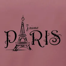 Paris nápis Eiffelovka rovný