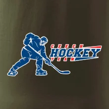 Czech hockey team - hokejista + nápis - Mistrovství světa v ledním hokeji 2025