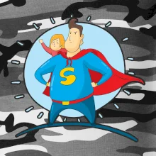 Táta superman - holka Táta superman - holka