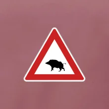 Dopravní značka - Pozor divočák