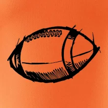 Americký fotbal míč skica