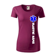 Hvězda života - vlastní nápis vpředu a vzadu