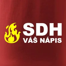 SDH nápis (oheň, název sboru - vlastní nápis)
