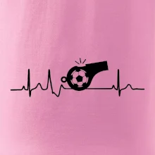 EKG fotbal rozhodčí a píšťalka