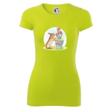 Velikonoční zajíček tulipány