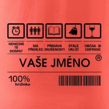 Vaše jméno - čárový kód