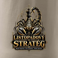 Listopadový stratég se štírem a šachovým králem