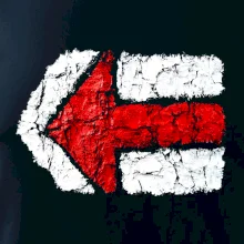 Párová turistická značka  červená