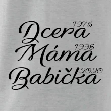 Dcera, máma, babička - vaše ročníky