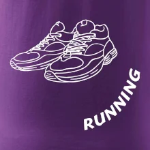 Running nápis šikmo