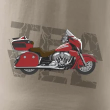 Cestovní motorka Amerika červená