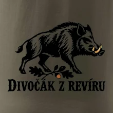 Divočák z revíru jednoduchý lovecký motiv