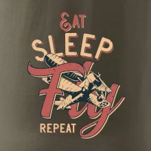 Eat Sleep Fly Repeat letadlo