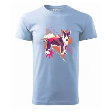 Pes abstrakce fialový