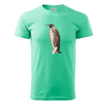 Tučňák kreslený vodovými barvami