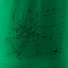 Černobílá mapa Cerhovice 267 61