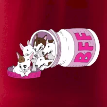 Bullterrier Friends Forever růžové (Pecka design)