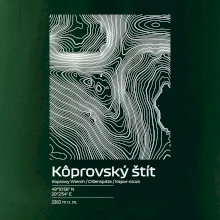 Kôprovský štít - vrstevnice v obdélníku