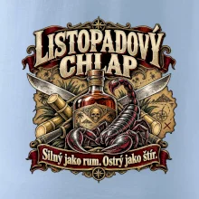Listopadový chlap rum a ostrý štír