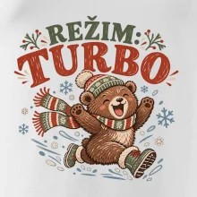 Rodinná vánoční trička - Režim turbo zimní medvídek dítě