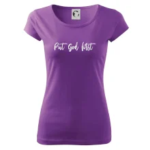 Put God first psací nápis